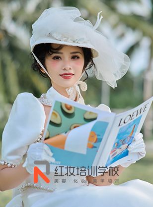 海口紅妝化妝培訓學(xué)校情景教學(xué)·法式莊園少女妝造作(zuò)品